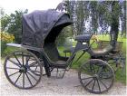 Historische Viktoria Kutsche mit Lederverdeck